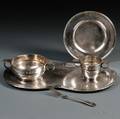Assembled Fivepiece Sterling Silver Childs Dining Set