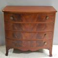 Federal Mahogany Veneer Bowfront Bureau