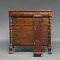 Classical Carved Mahogany Veneer Fivedrawer Bureau
