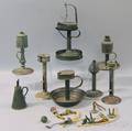 Nine Tin and Iron Lighting Devices