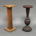 Two Wood Pedestals