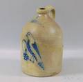 IE Norton  Co Twogallon Cobaltdecorated Jug