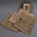 Group of Early Colonial Newspapers and Framed Colonial Currency