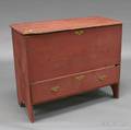 Redpainted Country Onedrawer Blanket Chest