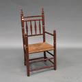 Pilgrim Centurytype Turned Stained Birch Armchair