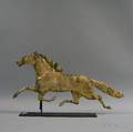 Gilded Molded Copper Running Horse Weathervane