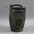 Painted Leather Fire Bucket
