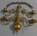 Hanging Brass Fourlight Chandelier