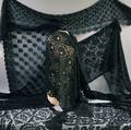 Six Black Silk and Lace Stoles and Scarves