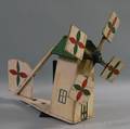 Painted Wooden Windmill Whirligig