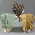 Three Silk and Satin Bonnets