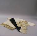 Three Embroidered Natural Cotton and Muslin Veils