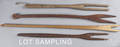 Twelve wooden washlaundry sticks
