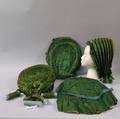 Four Green Silk Calashes