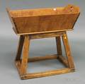 Country Tiger Maple Dough Box on Stand