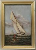 American School 19th20th Century Great international yacht race for Americas Cup  Defender Valkyrie 31895
