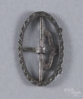 Silver shoe buckle