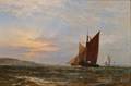 HenryThomas Dawson British fl 18601896 Coastal Shipping at Sunset