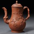 Staffordshire Redware Coffeepot and Cover