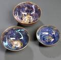 Three Wedgwood Lustre Bowls