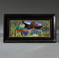 Wedgwood Fairyland Lustre Picnic by a River Plaque