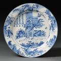 Dutch Delft Blue and White Charger