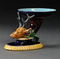 Minton Majolica Stag Head Sweet Meat Dish