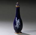 Meissen Porcelain Blue Ground Vase and Cover