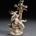 Meissen Porcelain Figure Group with Cherubs