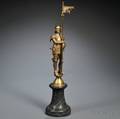 Continental School Late 19thEarly 20th Century Bronze Figure of a Knight
