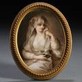 Dresden Porcelain Portrait Plaque