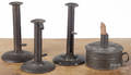 Three hogscraper candlesticks