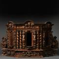Italian Renaissancestyle Carved Walnut Table Cabinet