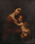 Spanish School 19th Century Madonna and Child
