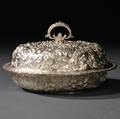 Kirk  Son Sterling Silver Repoussedecorated Covered Dish