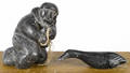 Three pieces of Inuit carved soapstone 20th c