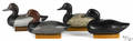 Four Chesapeake Bay carved and painted duck decoys mid 20th c