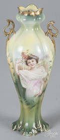 R S Prussia porcelain swan creamer