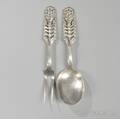 DavidAndersen Sterling Silver Serving Fork and Spoon