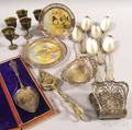 Miscellaneous Group of Sterling Silver and Silverplated Items