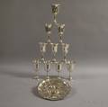 Ten Sterling Silver Goblets and a Dish