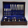 Rogers Moonbeam Sterling Silver Partial Flatware Service for Eight