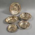Five Sterling Silver Dishes