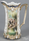 R S Prussia porcelain melon boys water pitcher