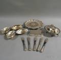 Small Group of Silverplated Tableware