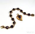 Two 14kt Gold and Amethyst Jewelry Items