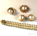 Small Group of 14kt Gold and Pearl Jewelry