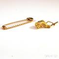 Two Gold Jewelry Items