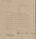 Harding Warren 18651923 Typed Letter Signed 9 April 1923
