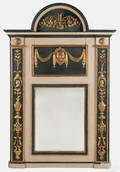 Italian carved and painted mirror 19th c